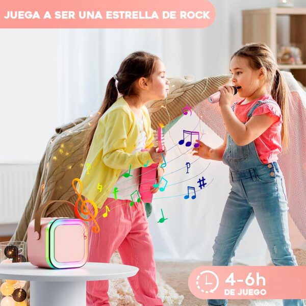 Karaoke Magico para Niños 2 Microfonos - Imagen 4