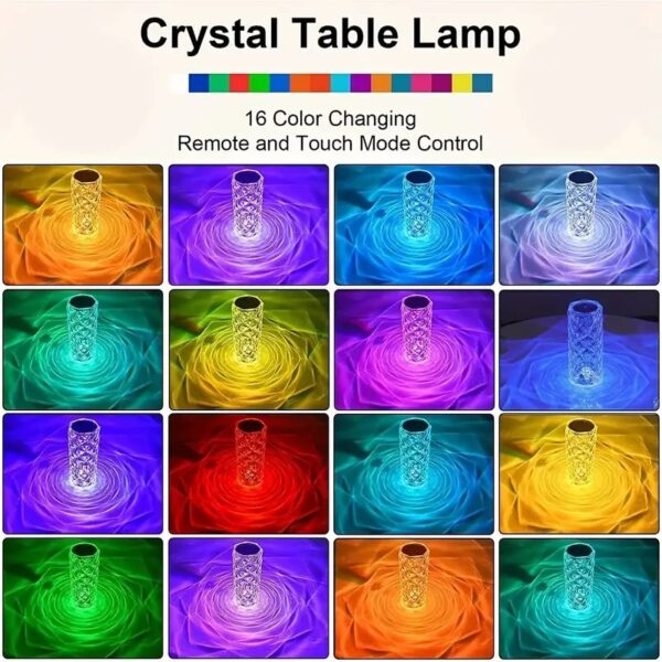 Lampara de Cristal Multicolor RGB - Imagen 4