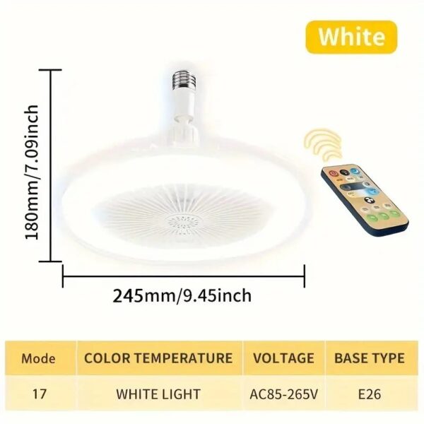 Ventilador con Luz Led - Imagen 8